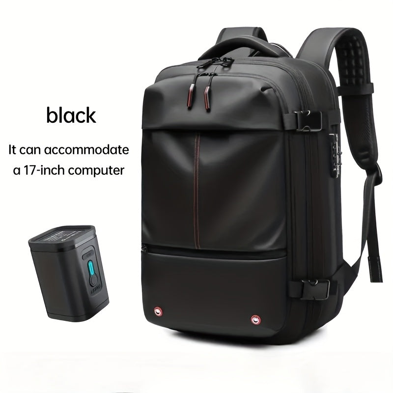 Vacuum Compression Travel Backpack, with ElectricAir Pump, Aviation, No Need for Checked Luggage, Large Capacity, Suitable for Suitcase Carrying, Easy to Clean, Ideal for Business Travel, Leisure Trips, And Daily Commuting, Unisex Essential