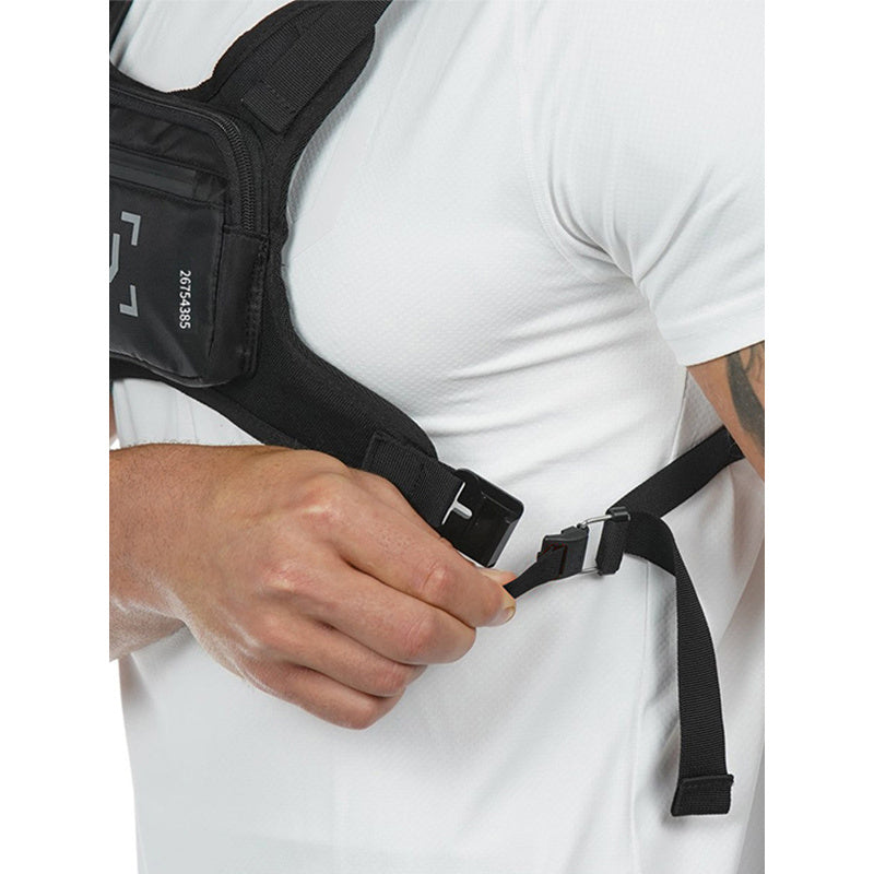 Men's Lightweight Chest Bag, Running, Cycling, Hiking, and Skiing, Reflective, Adjustable Vest