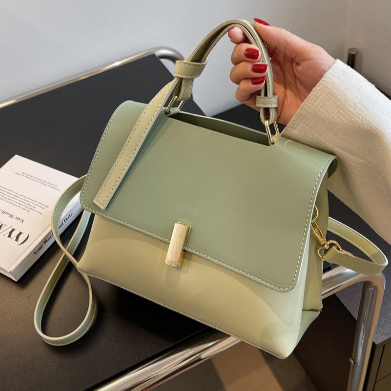 Women's Handbag & Crossbody Bag - Adjustable Strap Square Tote with Buckle Closure, \u002F Minimalist Luxury Purse, Versatile Commuter Bag Suitable for, Casual & Christmas Gift