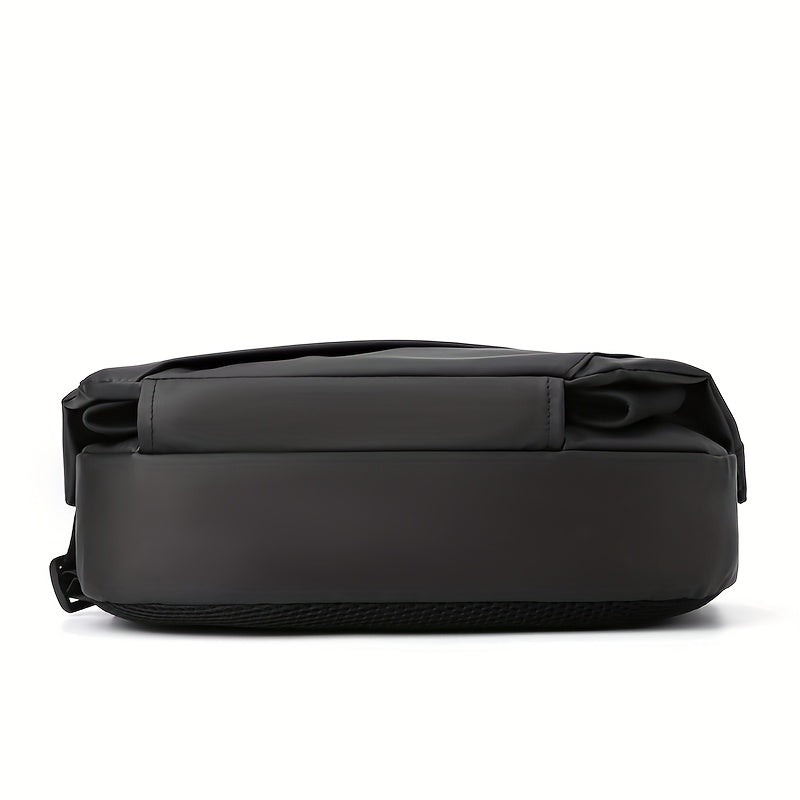 High Quality shoulder bag, high-density nylon fabric, magnetic buckle, flexible, trendy, portable water cup bag, large capacity, fashionable, Men's bag, breathable, smooth zipper, free pendant for same day shipment