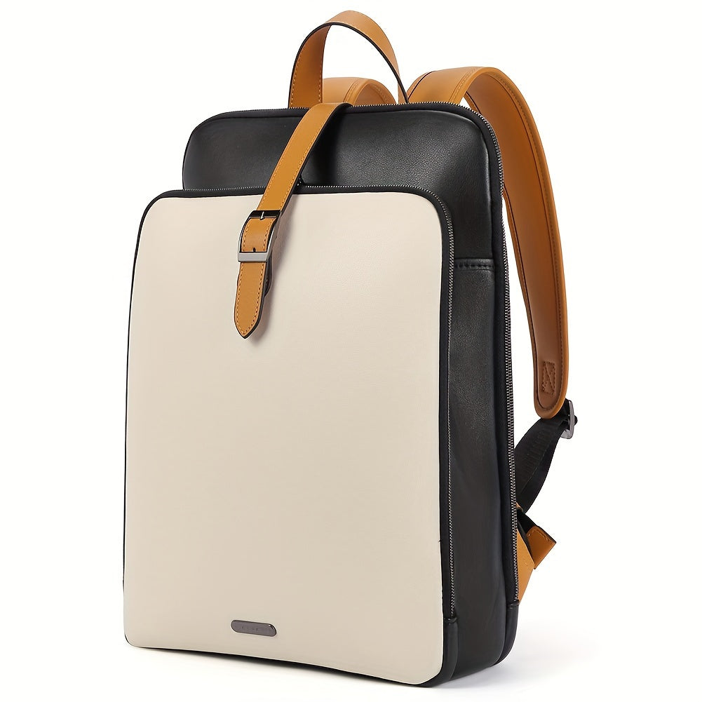Authentic Leather Backpack for Women, Suitable for 15.6-Inch Laptops, Ideal for Travel, Work, And Casual Vintage Style