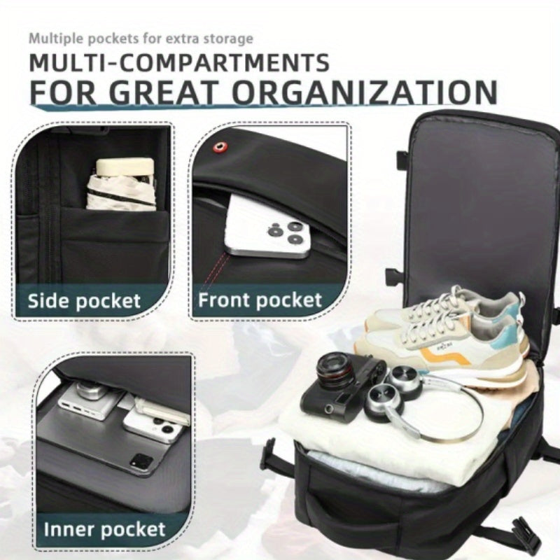 Vacuum Compression Travel Backpack, with ElectricAir Pump, Aviation, No Need for Checked Luggage, Large Capacity, Suitable for Suitcase Carrying, Easy to Clean, Ideal for Business Travel, Leisure Trips, And Daily Commuting, Unisex Essential