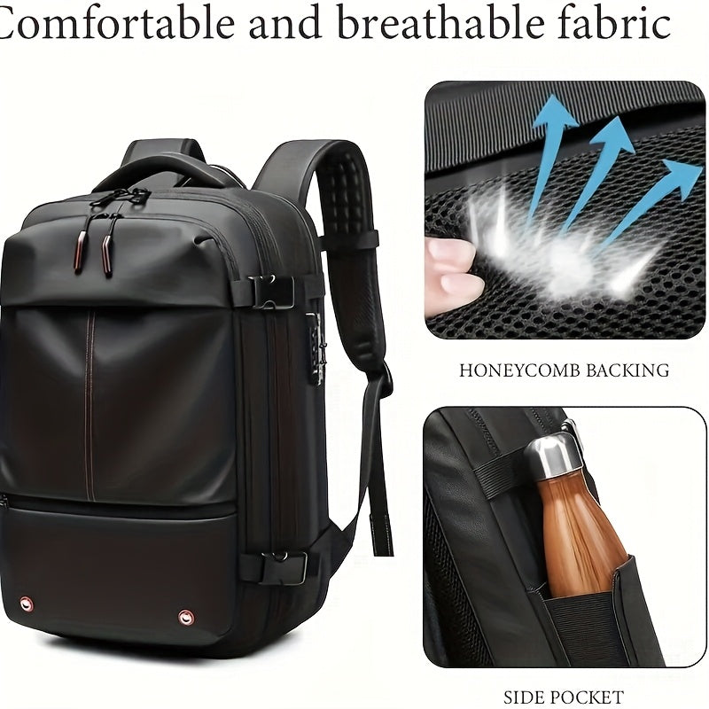 Vacuum Compression Travel Backpack, with ElectricAir Pump, Aviation, No Need for Checked Luggage, Large Capacity, Suitable for Suitcase Carrying, Easy to Clean, Ideal for Business Travel, Leisure Trips, And Daily Commuting, Unisex Essential