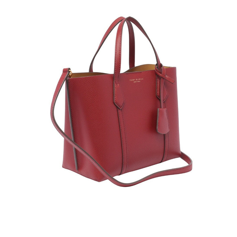 Tory Burch Small Perry Triple Compartment Tote - Brick